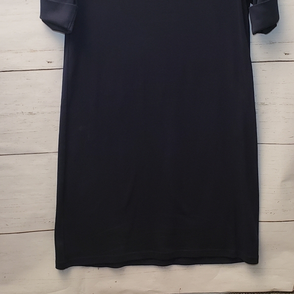 Karen Scott Cotton Cuffed-Sleeve Dress (M) - Picture 3 of 9